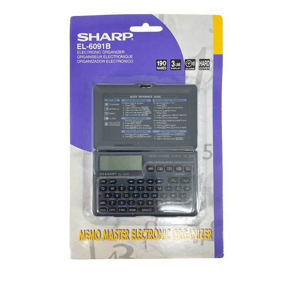 SHARP Electronic Organizer EL-6091B Memo Master Electronic Organizer NEW - Picture 1 of 4